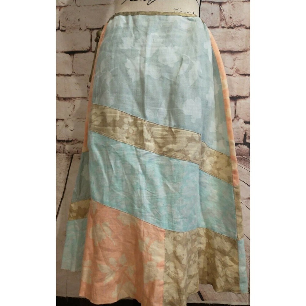 J Jill Easter Spring Patchwork Cottagecore Blue T… - image 3